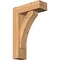 Ekena Millwork Thorton Block Smooth Bracket w/ Offset Brace, Western Red Cedar, 5 1/2"W x 16"D x 24"H BKT0604X16X24THR05SWR - alternate 1